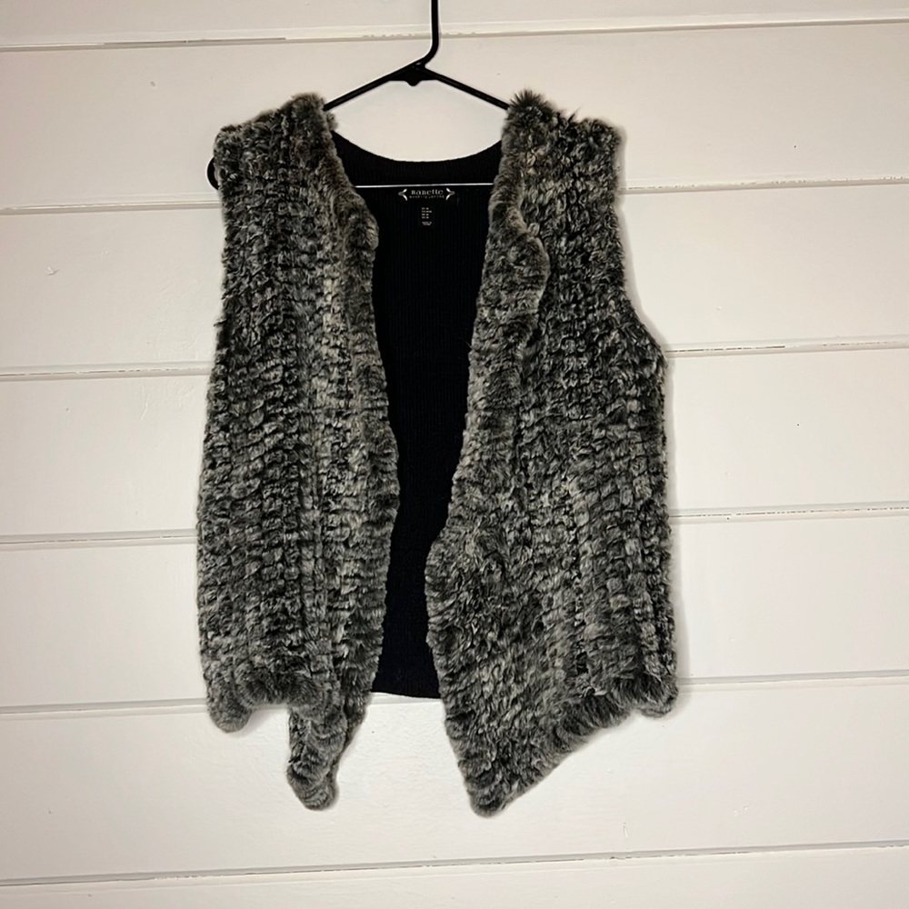 Nanette Lepore Faux Fur Vest SZ Medium